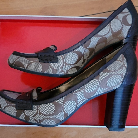 Coach Shoes - Coach Paulina signature heels